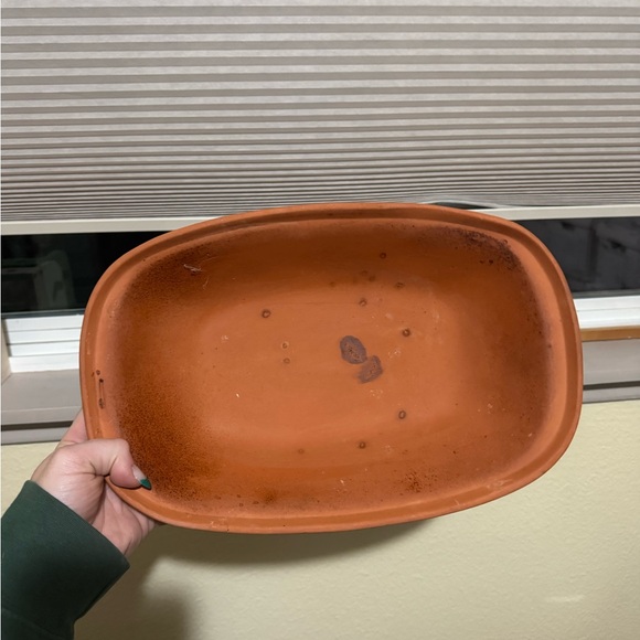 Vintage Clay Pot Cooker with Grape Pattern Design Terracotta - Picture 9 of 9